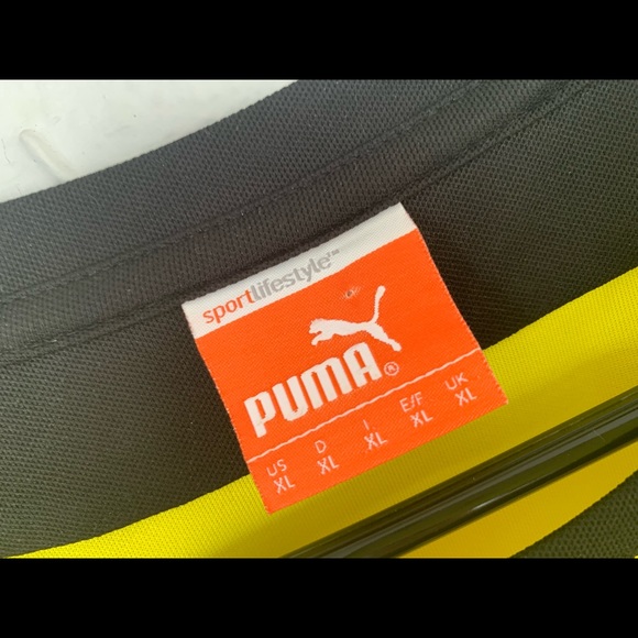 PUMA AUTHENTIC BUNDESLIGA DORTMUND HOME SOCCER JERSEY SIZE XL LIKE NEW - Picture 6 of 9